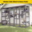Aire de jeux murale en bois pour chat Catio
