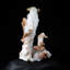 Hautes stalactites à quartz avec stilbite