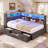 Upholstered Daybed with Storage-983650790