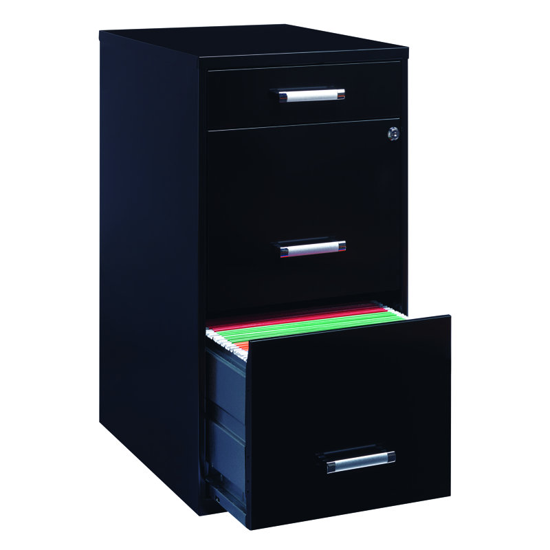 14.25'' Wide 3 -Drawer Steel File Cabinet