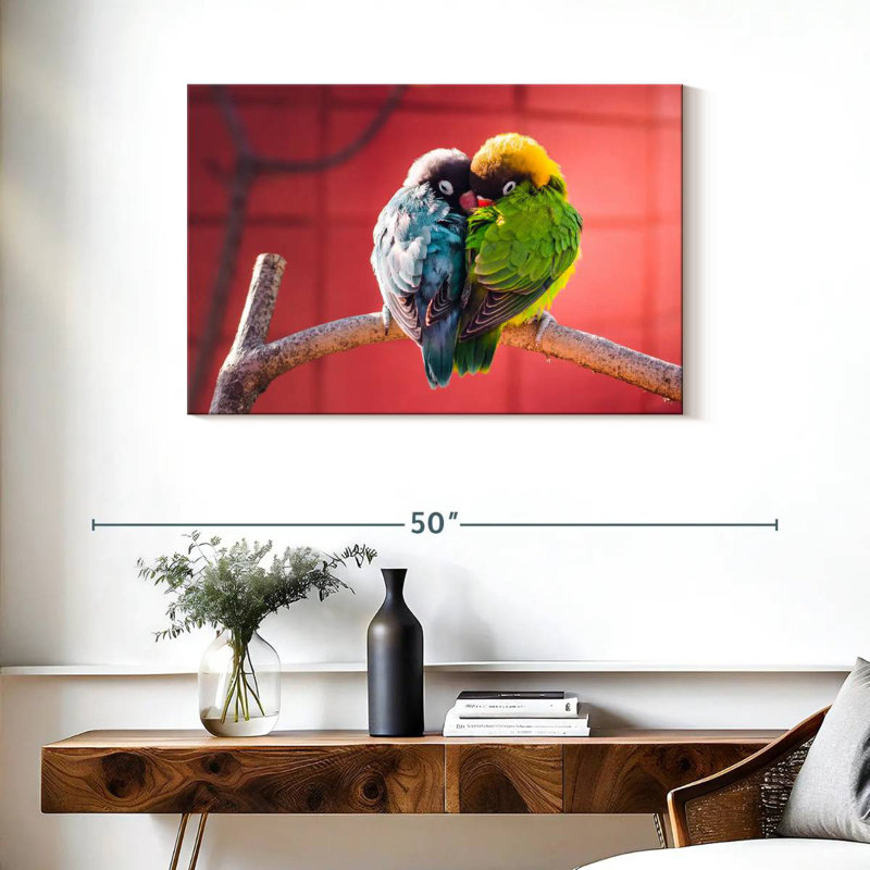 Brampt Lovebirds Cuddle, 24" H x 36" W