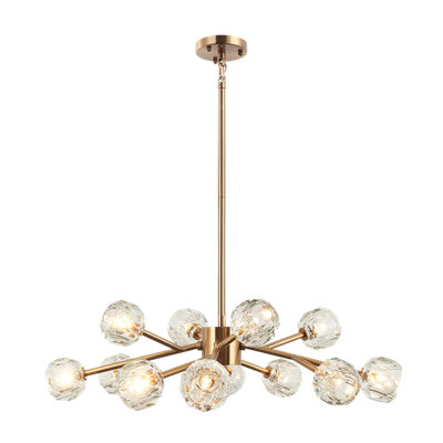 Light Sputnik Modern Rosa Linear Chandelier