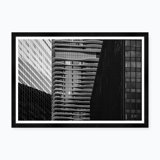 Graphic Building Scape With Terraces II Print by Tim Klein