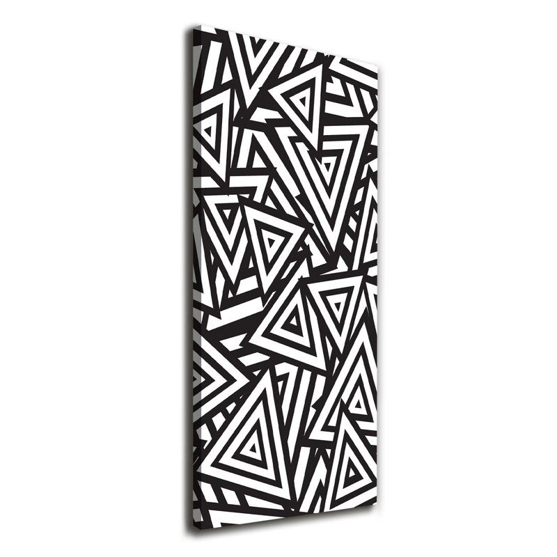 Triangles Background - Wrapped Canvas Print