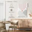 Avery moderne Mid-Century abstrait rose gris III-108355655