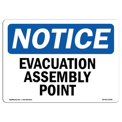 Evacuation Assembly Point Sign
