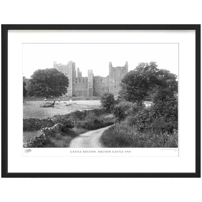 Castle Bolton, Bolton Castle 1911 - Single Picture Frame Print, 45cm H x 60cm W x 2.3cm D