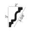 Moulure couronnée H 3 po x l 94 1/2 po x P 2 po-132214563