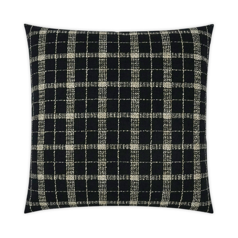 Bond Pillow Cover & Insert, Square 24", Onyx