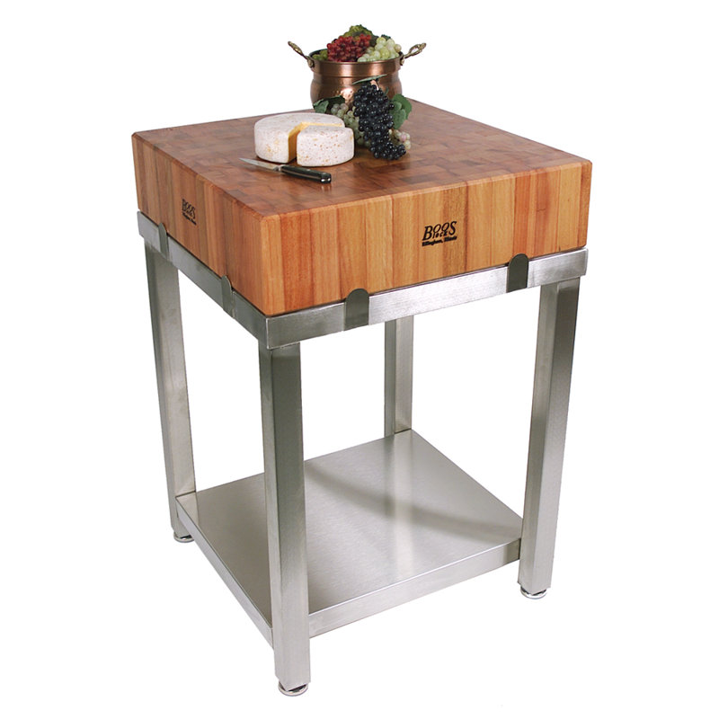 Table de préparation avec bloc de boucher Cucina LaForza, Non inclus