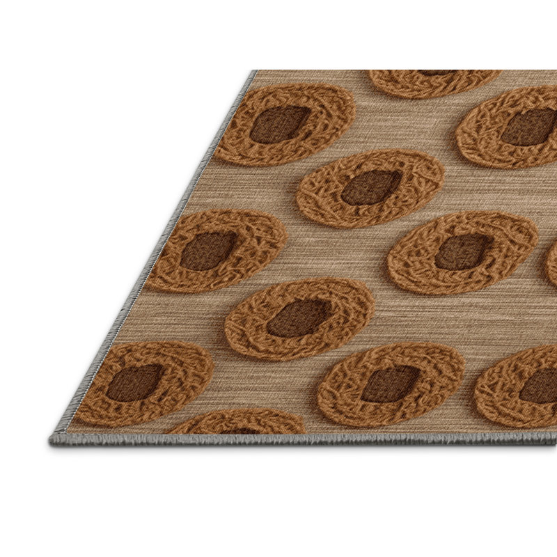  Tapis lavable Stroopwafel Desserts, Rectangulaire 2 pi x 3 pi
