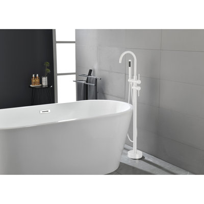 Robinets de baignoire en acier inoxydable durables, conception moderne autoportante pour la maison