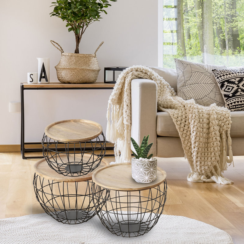 Ensemble de table tambour 3 pièces