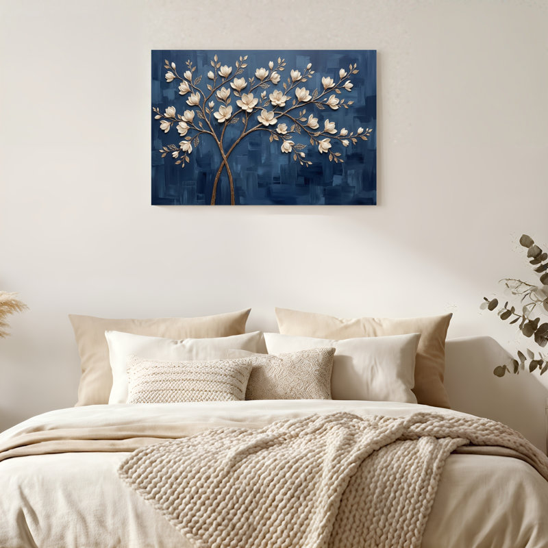 «Gallery Wrap», art mural sur toile pour le salon, la chambre à coucher, le bureau ou le vestibule - décoration murale décorative avec art floral