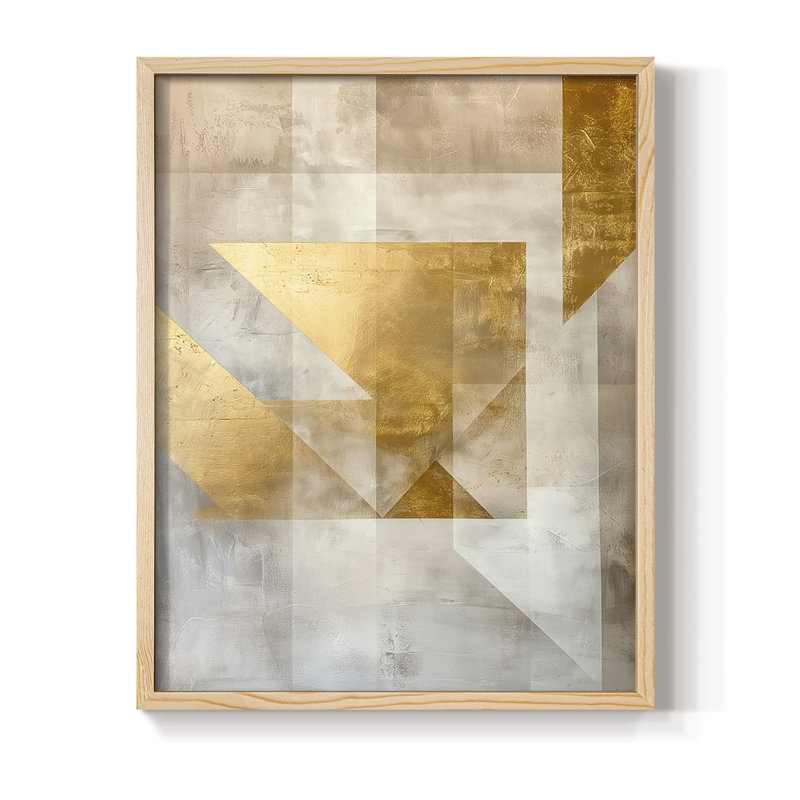 ABSTRACT Series CX, reproduction encadrée - bois massif, Naturel, H 11 po x l 9 po
