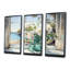 «Blue Window Beachfront View Blooms III - Coastal Windows», art mural-953763929-953763931