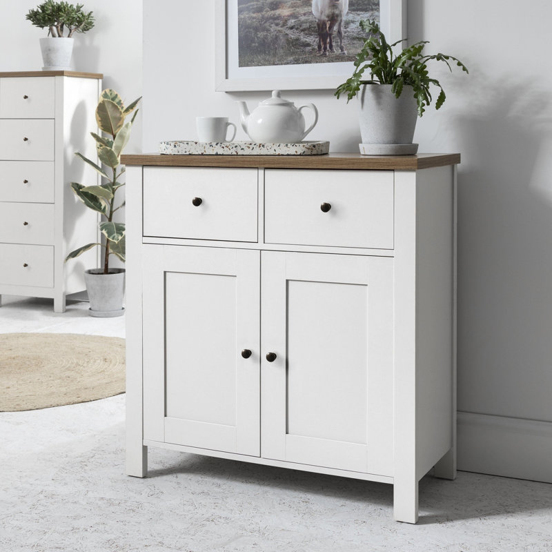 Maryhannah 115cm Sideboard, 2 Doors, White