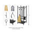 Support à bûches en métal l 12,5 po x P 12,5 po Bethune