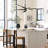 Jayshan 6 - Light LED Sputnik Modern Linear Chandelier