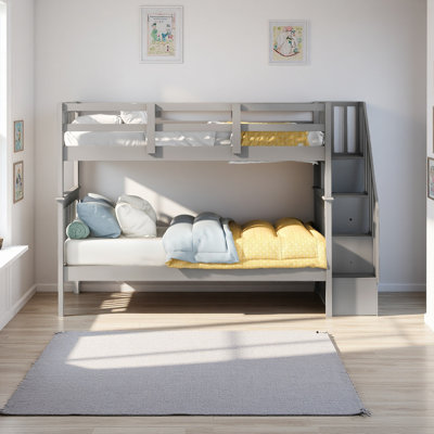 Lit superposé double avec rangement Stairway