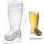 2 Piece 2011ml Glass Beer Mug Set