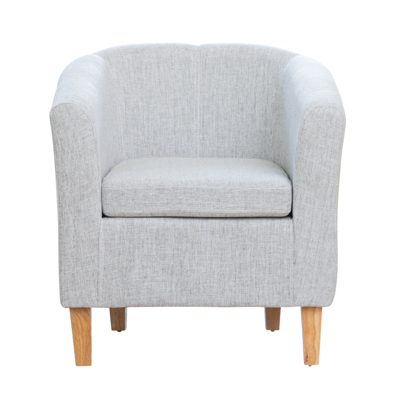 Viola Upholstered Accent Chair, Light Grey