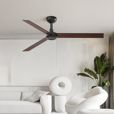 Ventilateur de plafond de 52 pouces avec veilleuse à DEL à volume d'air élevé