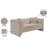 Everett Chenille Fabric Loveseat-2052243174