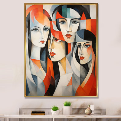 Impression sur toile, ontine cubisme, Les Demoiselles Davignon I