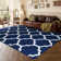 Abstract Machine Printed Shag Area Rug