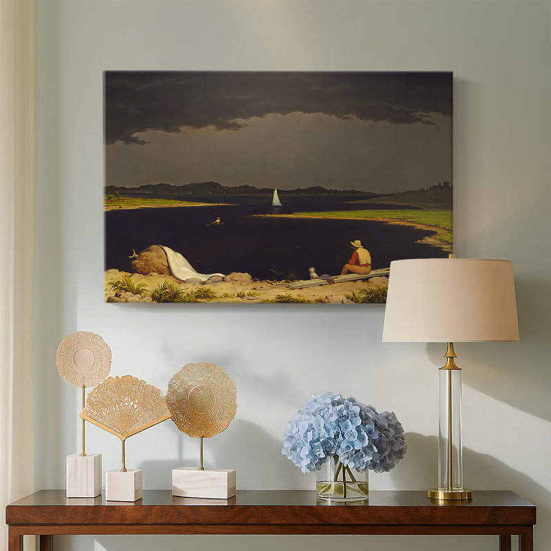 Approaching Thunder Storm-Martin Johnson Heade-Gallery Wrapped Canvas-1859, 18 x 27