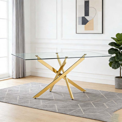 Table de salle à manger en verre