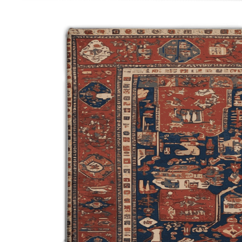 Tapis turc intérieur et extérieur brun, Rectangulaire 2 pi x 3 pi