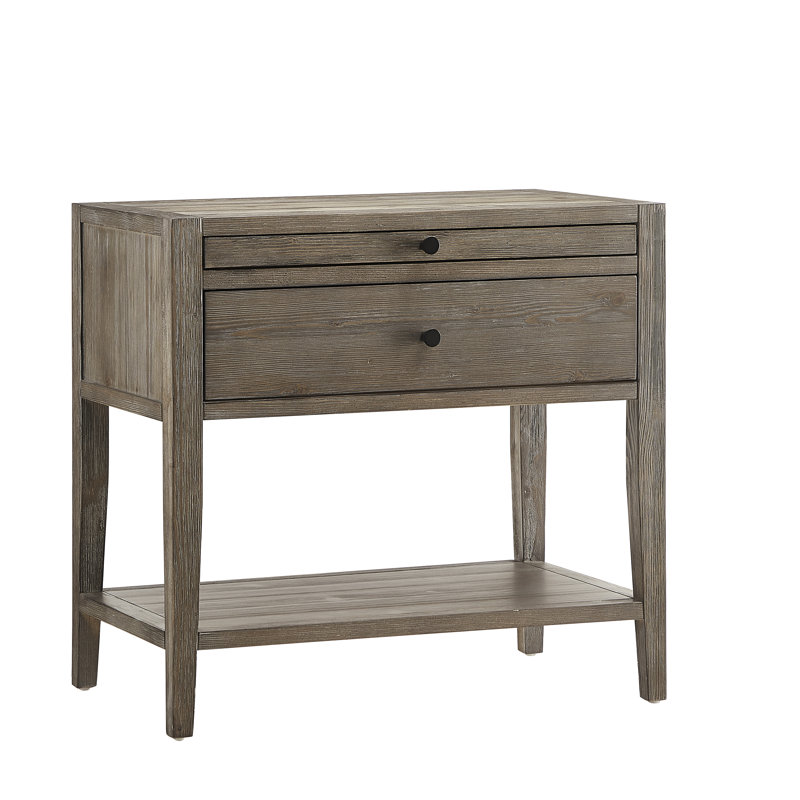 Pecor 1-Drawer 25" Nightstand, Weathered Gray