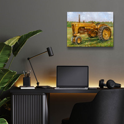 August Grove 'Rustic Tractors 4' by Ethan Harper Acrylic Glass Wall Art,