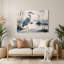 «Birds Great Blue Heron», art mural en métal gris-800787077