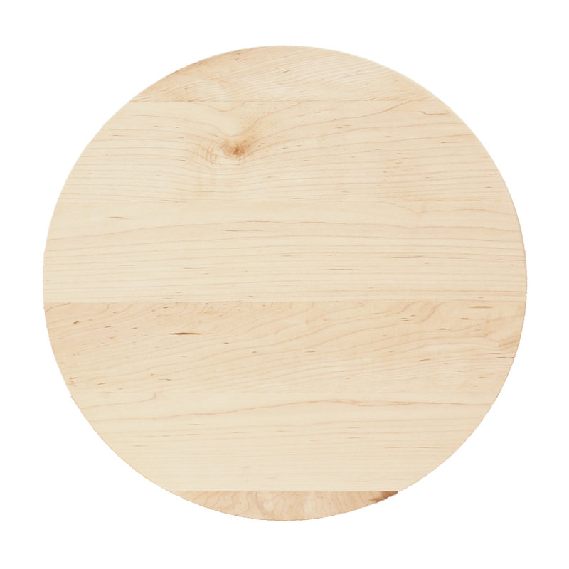 Hudson Solid Wood Top End Table, Maple, Pink