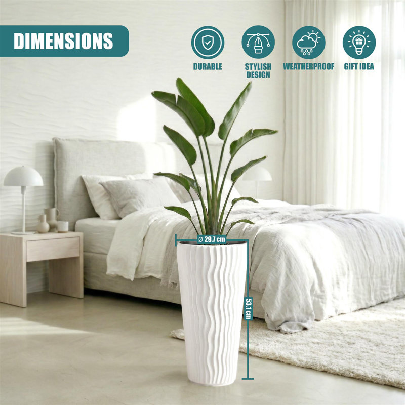 Pot Planter, White