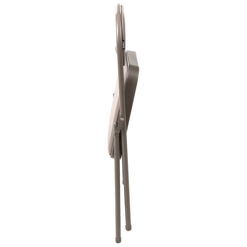 Side Chair Folding Chair Set, Taupe, Taupe