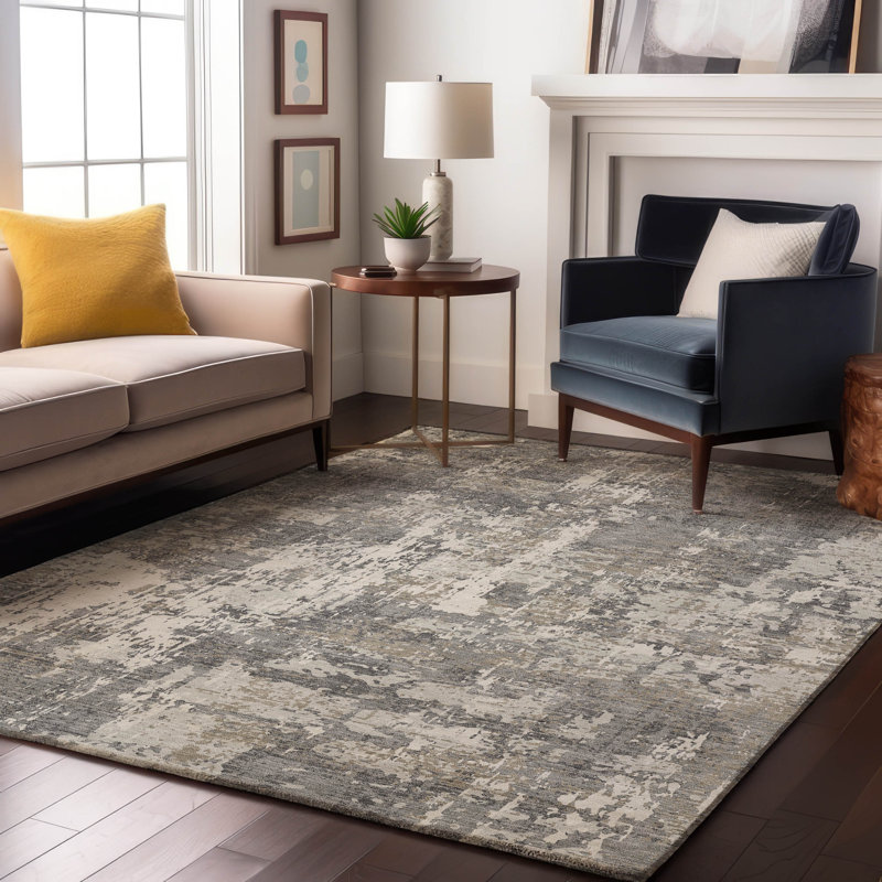 Premium Machine Washable Mayfield AMF1008 Abstract Rug, Rectangle 2'6" x 3'10"