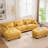 Oversized U-Shaped Sectional Couch with 2 Ottomans and Cloud-look Cushions for Ultimate Comfort-1155033833