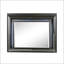 Miroir à finition grise avec DEL