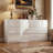 63" Modern 9-Drawer Dresser, High Gloss MDF Storage Chest With Handle-Free Design