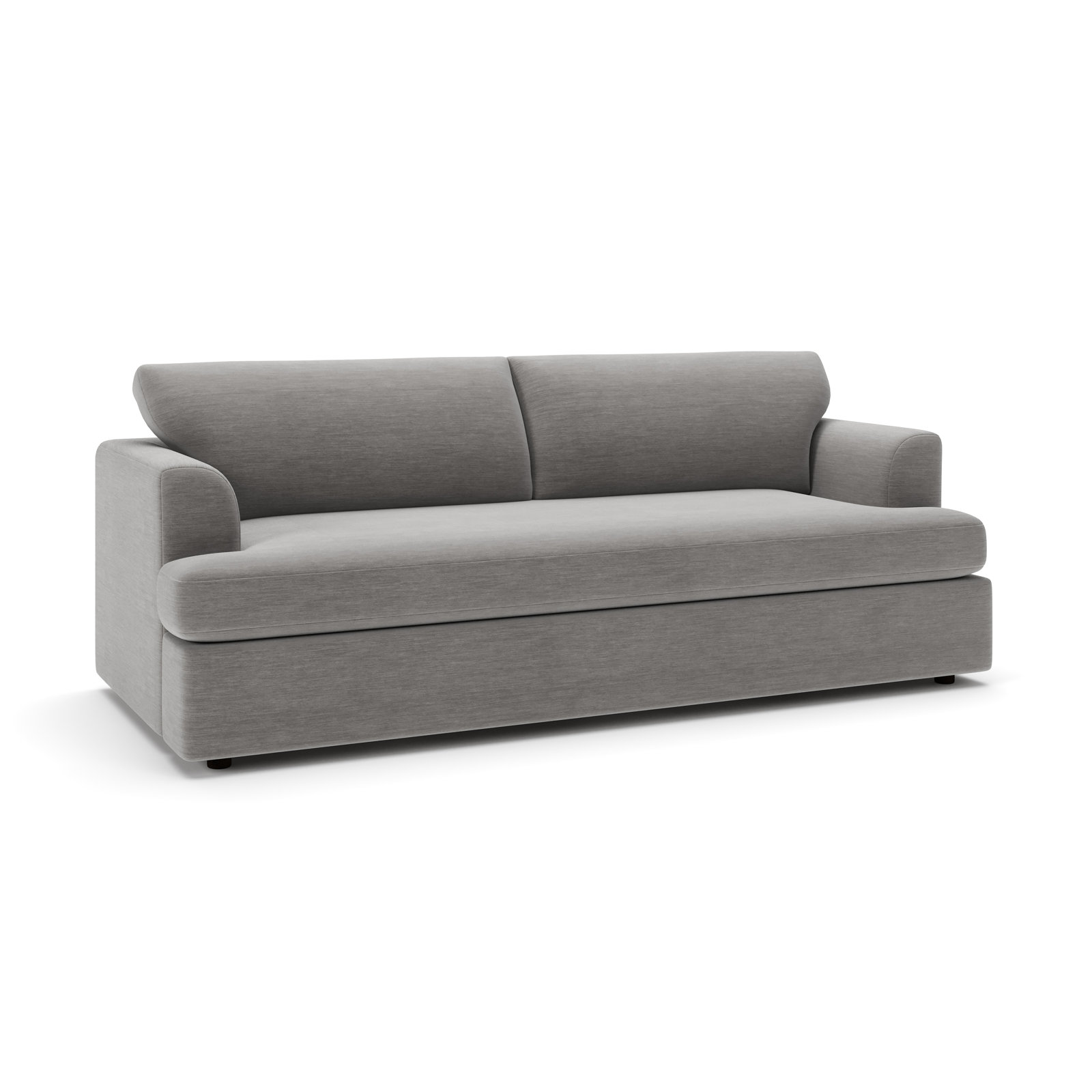 Brooks 93" Sofa, Evan Metal