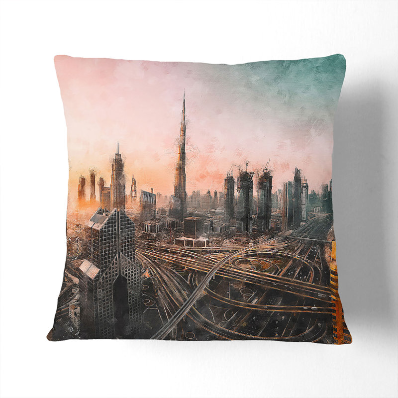 Square Throw Cushion, 55cm H x 55cm W x 20cm D, Stone