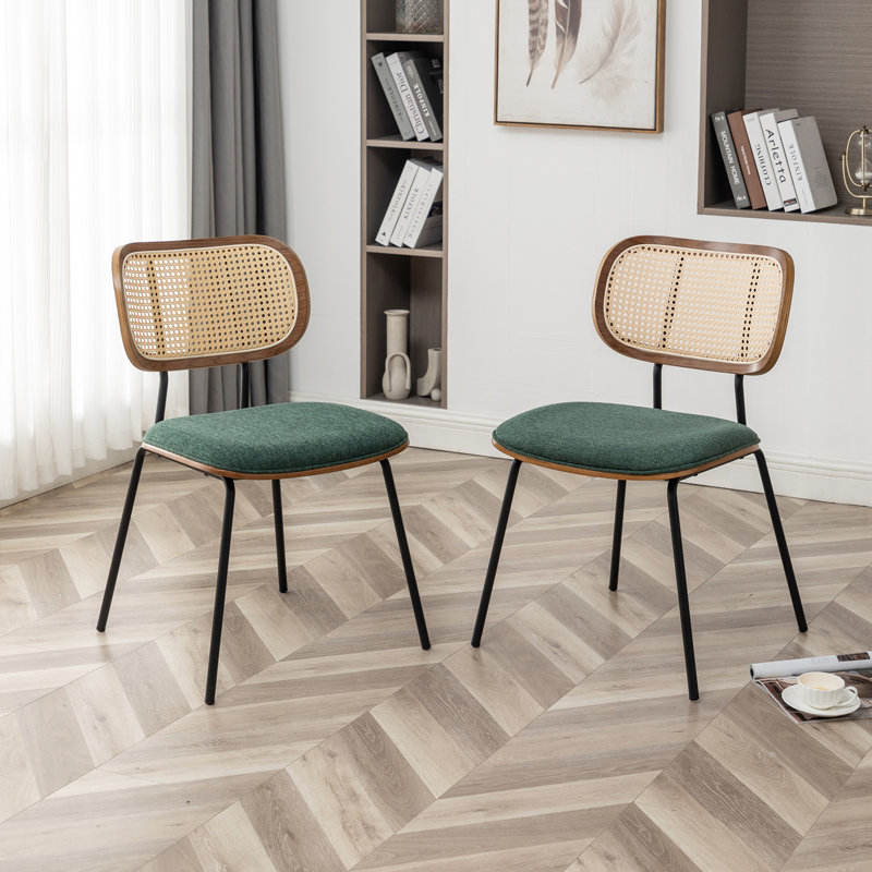 Sirine Upholstered Dining Chair, Green