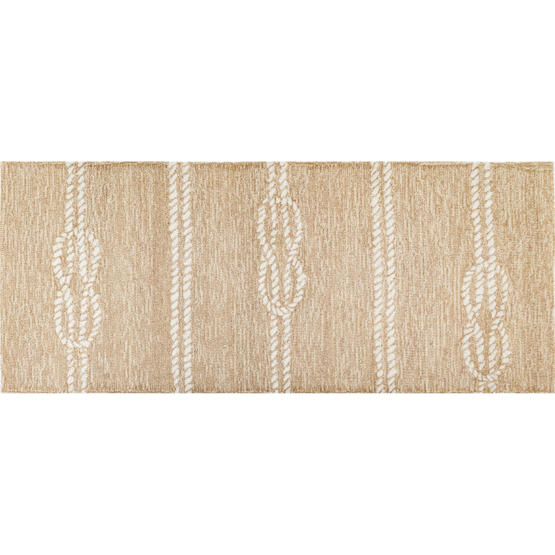 Wooton Performance Hand Tufted Striped Indoor / Outdoor Rug, Rectangle 2' x 5'