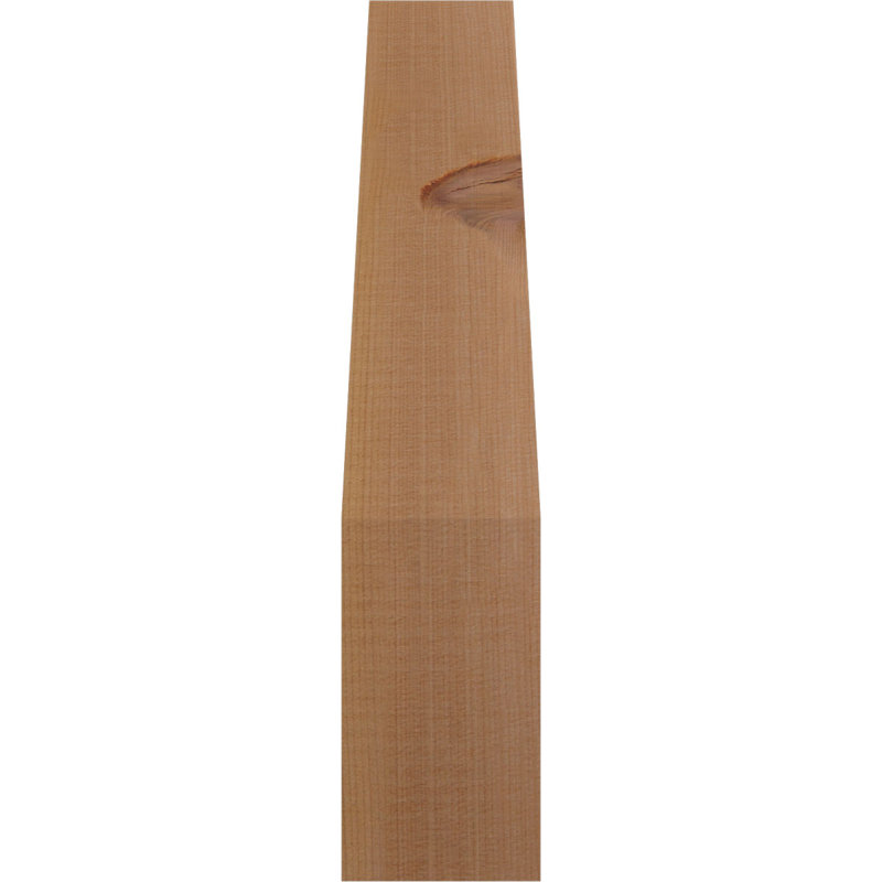Attelle de genou Funston, Cèdre rouge, Lisse, H 18 po x l 3,5 po x P 10 po