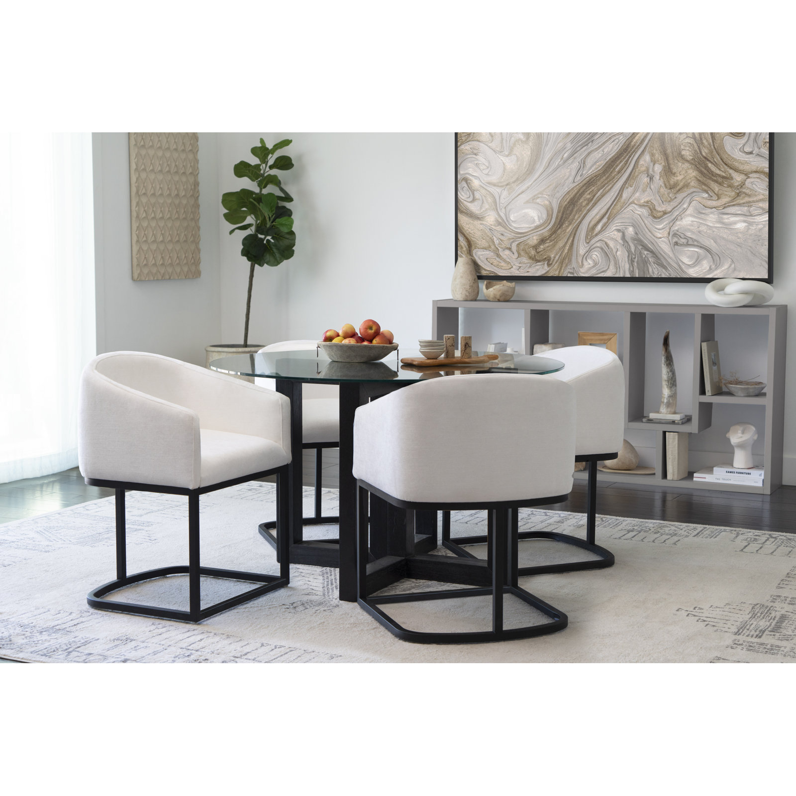 Blaze 5 - Piece Dining Set, White