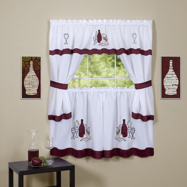 Astoria Grand Adonai Ruffled Cafe Curtain In 